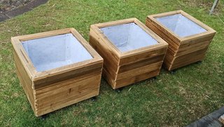 Cafe Umbrella Stand Planter Boxes